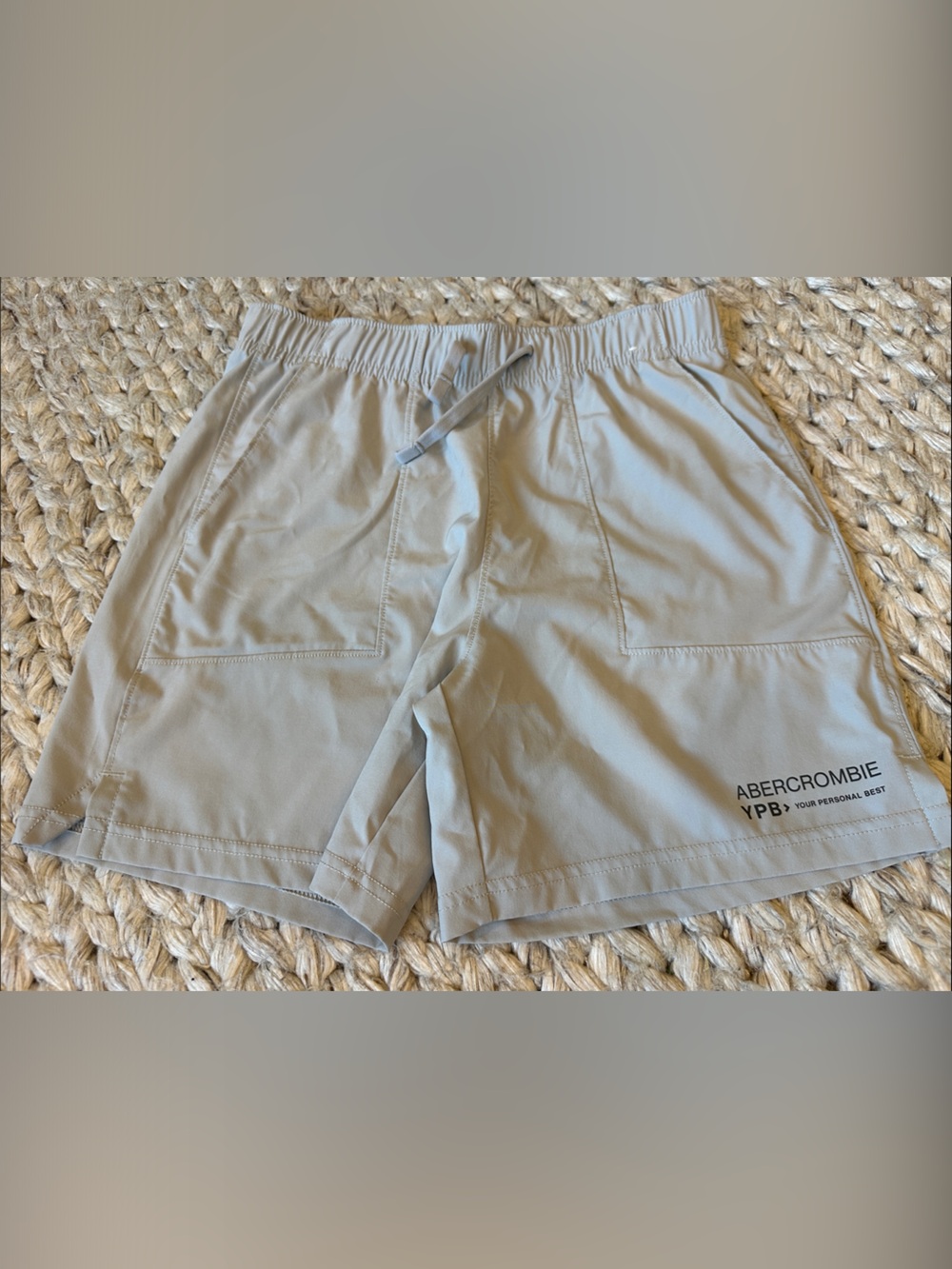 Abercrombie Kids Grey Motiontek Athletic Shorts